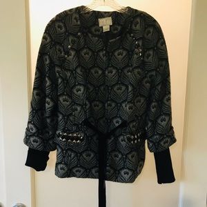 - Alberto Makali Black and Gray Size L Blazer/Jacket